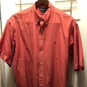Red short sleeve button up